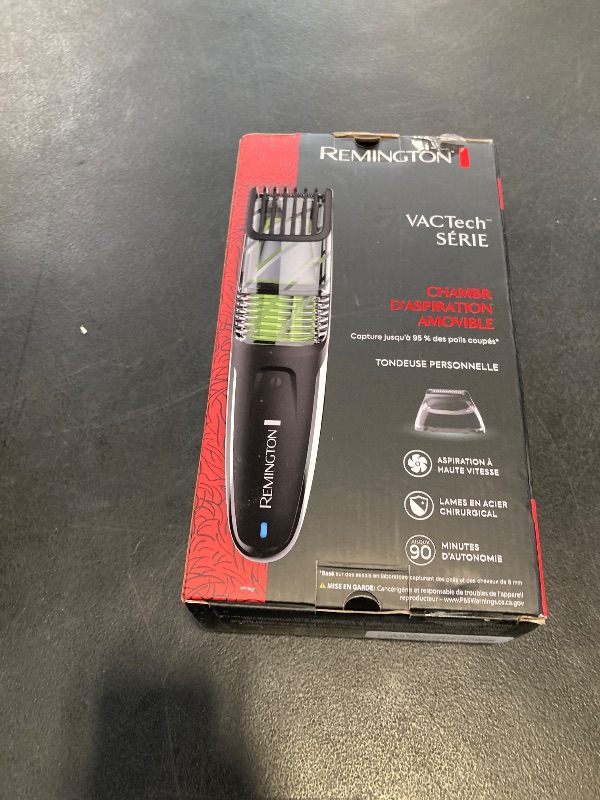 Photo 1 of Remington Vacuum Beard Trimmer - Black/Green