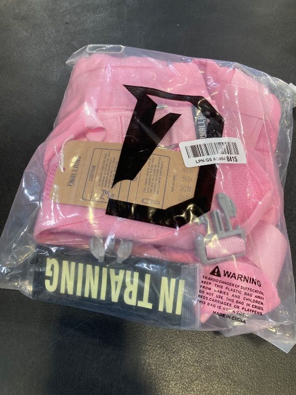 Photo 1 of DNALLRINO Tactical Dog Harness - Pink, Medium/Large