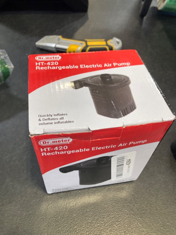 Photo 1 of AGPTEK Electric Air Pump for Inflatables,110V AC &12V DC Inflator Deflator