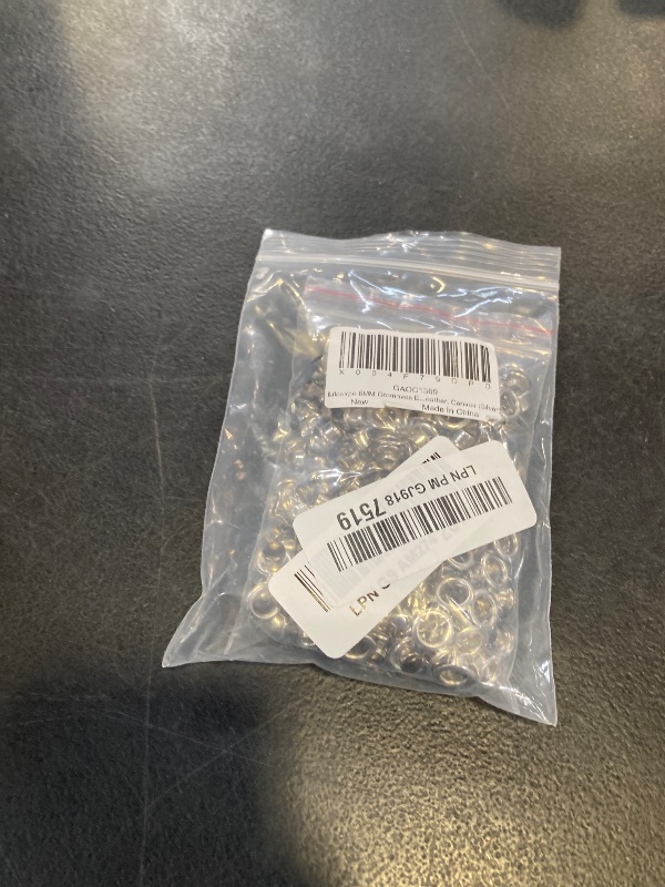 Photo 1 of Litoexpe 200 Pcs 6mm Silver Brass Grommets Eyelets