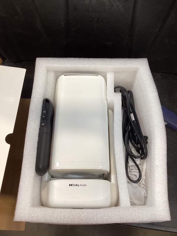 Photo 1 of Aurzen Roku TV D1R air USB-C Powered Smart Portable Outdoor Projector White