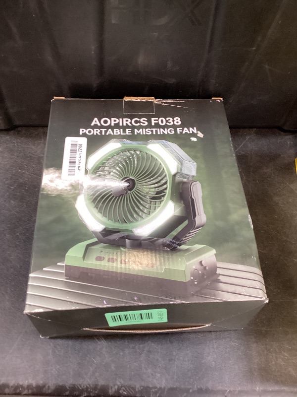 Photo 1 of Camping Misting Fan, 24000mAh Portable Battery Powered Fan with Mist, Light