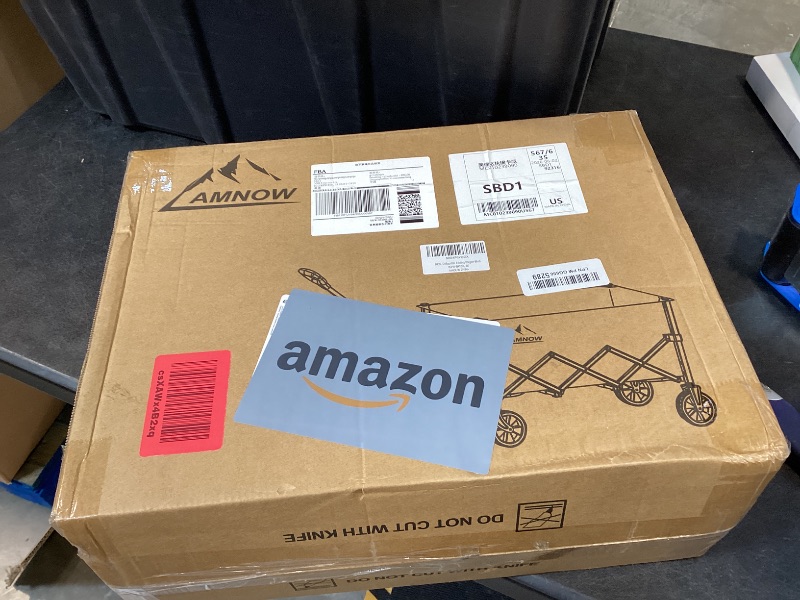 Photo 1 of AMNOW 100L Collapsible Wagon Cart - Black