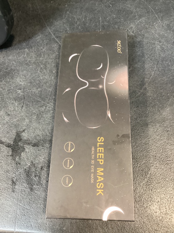 Photo 1 of MZOO Luxury Sleep Mask - Light Blocking, Side Sleeper Friendly