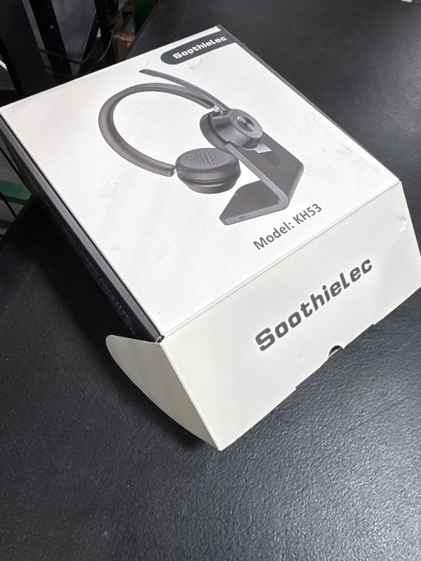 Photo 1 of Soothielec Wireless Headset with Mic for Work, Bluetooth 5.3