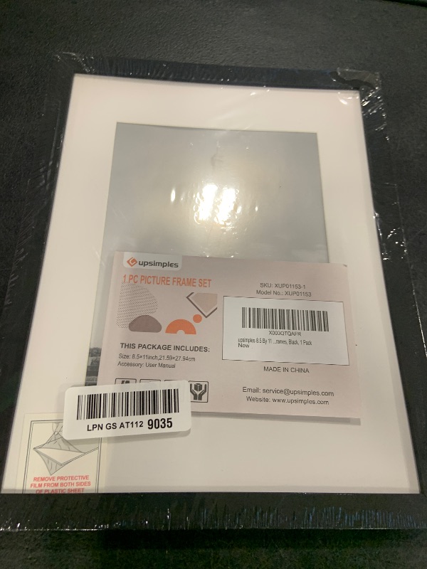 Photo 1 of upsimples 8.5x11 Picture Frame, Black