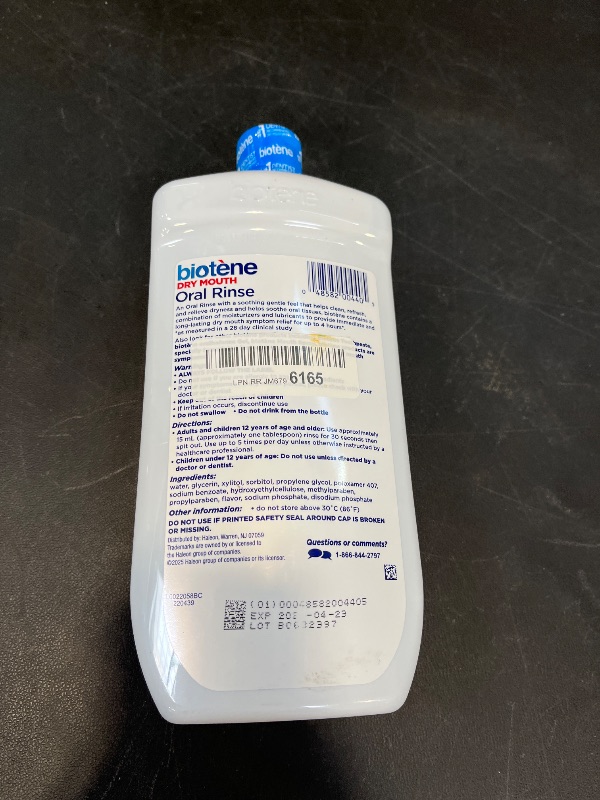 Photo 1 of Biotene Oral Rinse Mouthwash for Dry Mouth, 33.8 fl oz
