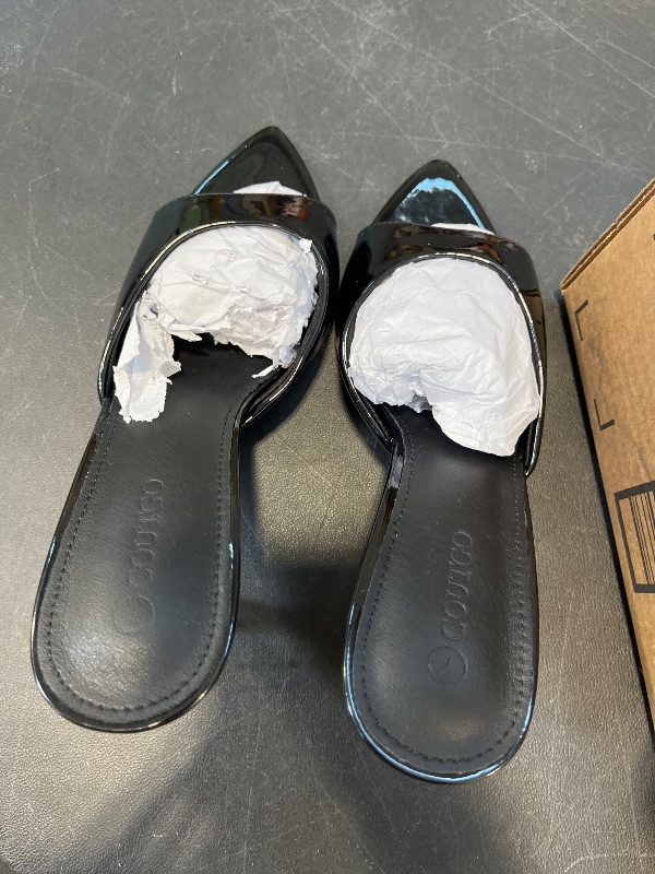 View 3 of Coutgo Women's Heeled Mules - Black, Size 7