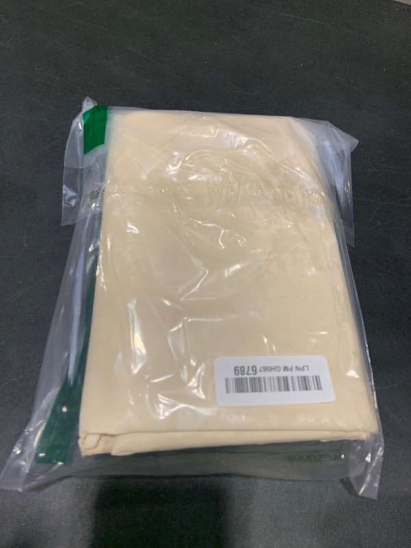Photo 1 of Smiry Vinyl Tablecloth 52" x 70" Beige