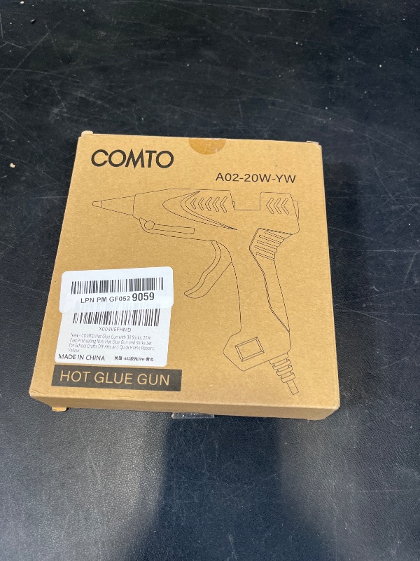 Photo 1 of COMTO Mini Hot Glue Gun with 30 Glue Sticks, Yellow