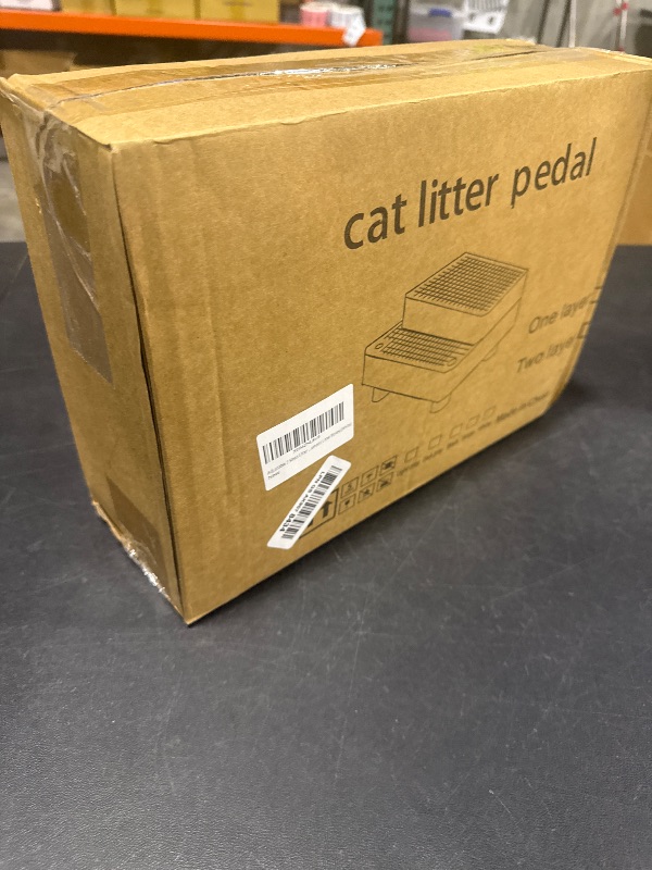 Photo 1 of Adjustable Litter Box Ramp, Cat Ramp for Litter Box, 2 Steps, White