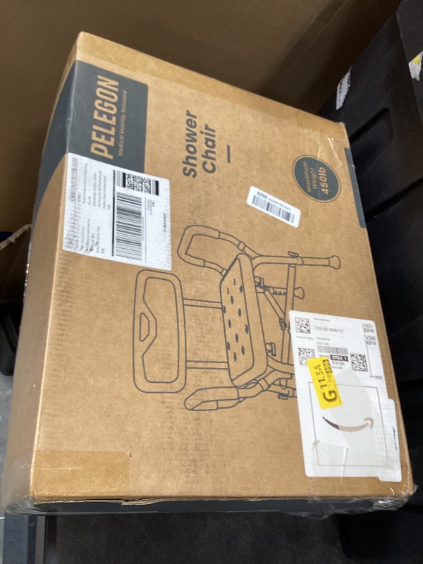 Photo 1 of PELEGON Shower Chair (450lb) with Armrests and Back