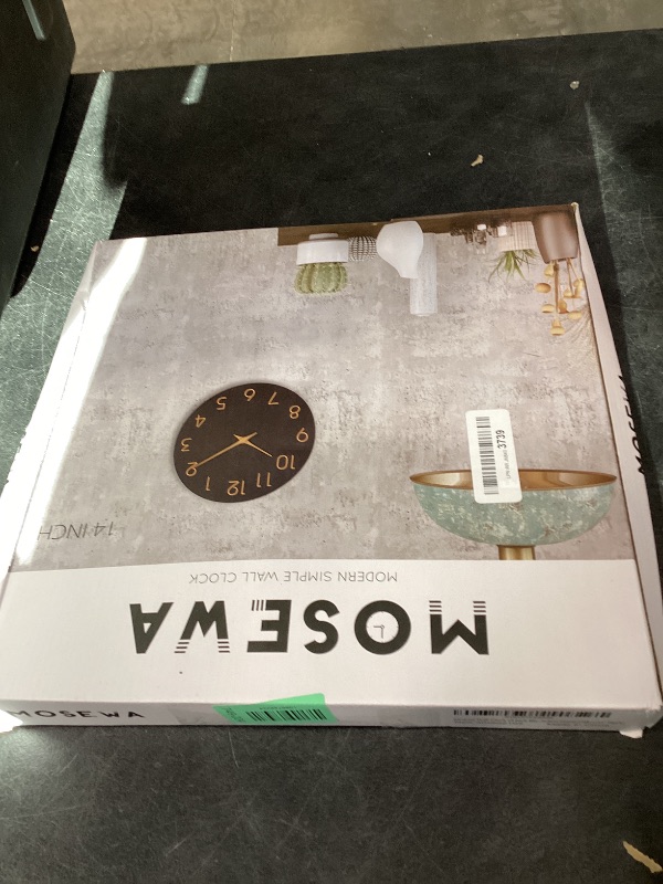 Photo 1 of Mosewa 14" Wall Clock - Silent, Non-Ticking