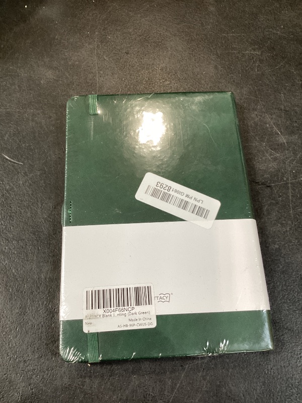 Photo 1 of RETTACY Blank Journal Notebook, A5, Dark Green