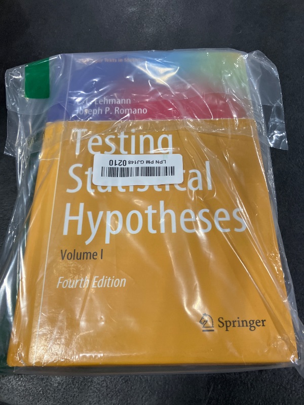Photo 1 of Testing Statistical Hypotheses