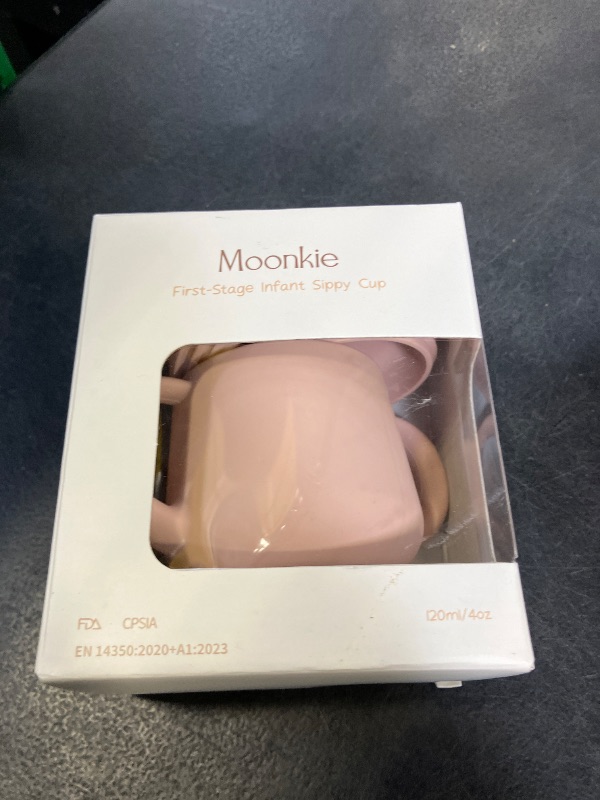 Photo 1 of Moonkie Silicone Baby Sippy Cups - 4 oz