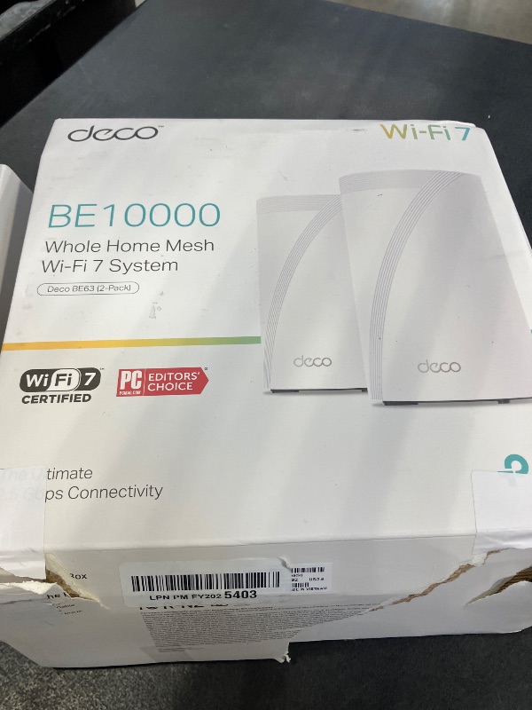 Photo 1 of TP-Link Deco 7 Pro BE63 WiFi 7 Mesh System - 2-Pack