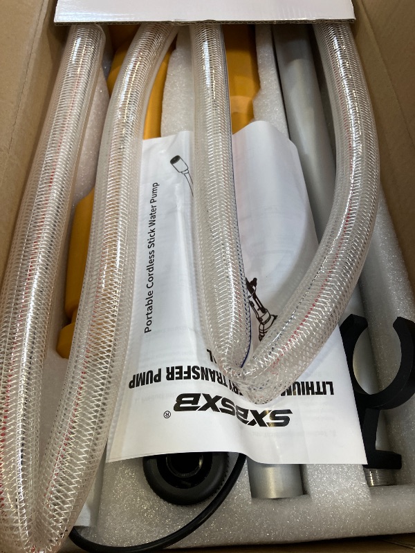 Photo 1 of SXBSXB Cordless Stick Water Transfer Pump - Compatible with Dewalt 20V Battery