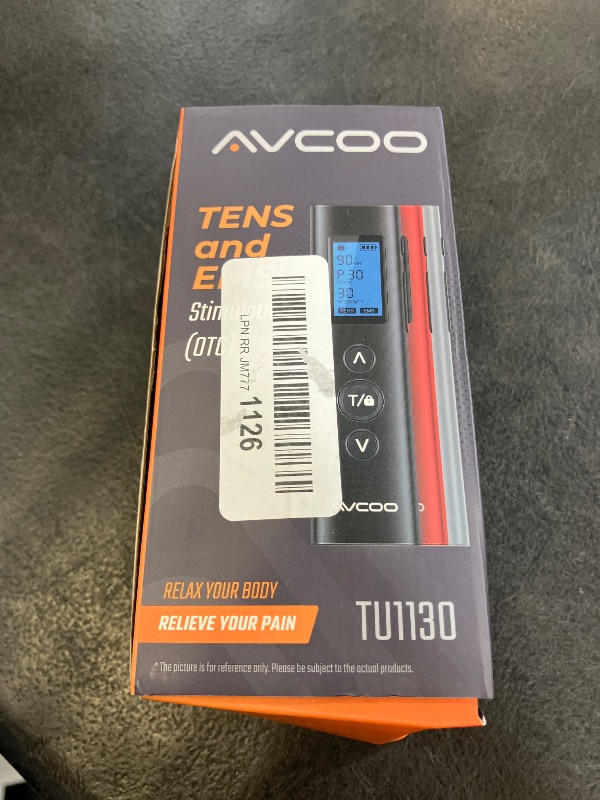 Photo 1 of AVCOO 30 Modes TENS EMS Unit Muscle Stimulator for Pain Relief, 12 Pcs Pads