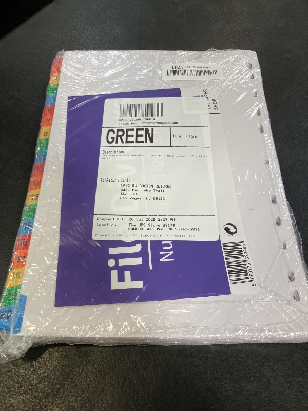 Photo 1 of The Paper Shop Numbered Binder Dividers 1-20 (A4, 3 Pack)