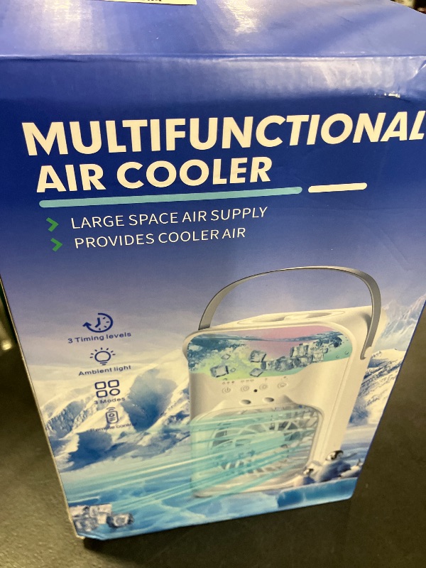 Photo 1 of Portable Air Conditioners, Air Conditioner, Dual Nozzle AC Unit with Remote Control, 1600ML Tank, 3 Speeds, Timer & 70° Adjustable Airflow, Evaporative Mini Air Conditioner for Bedroom, Office Camping