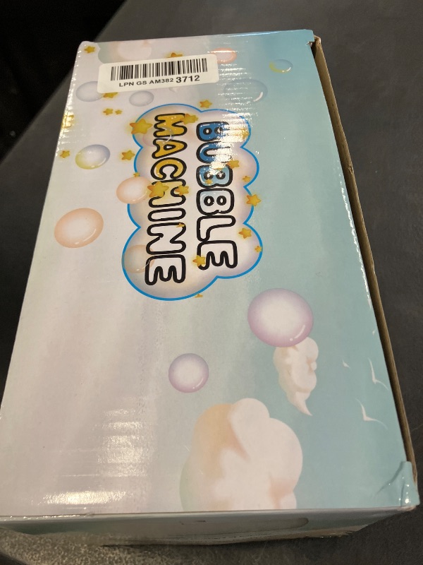 Photo 1 of Bubble Machine for Kids, Bubble Blower for Parties and Weddings (White)