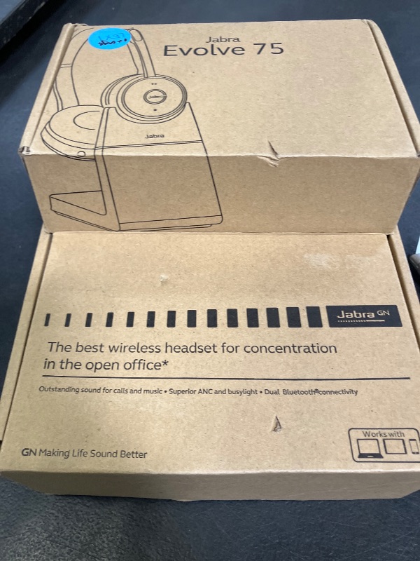 Photo 1 of Jabra Evolve 75 UC Wireless Headset