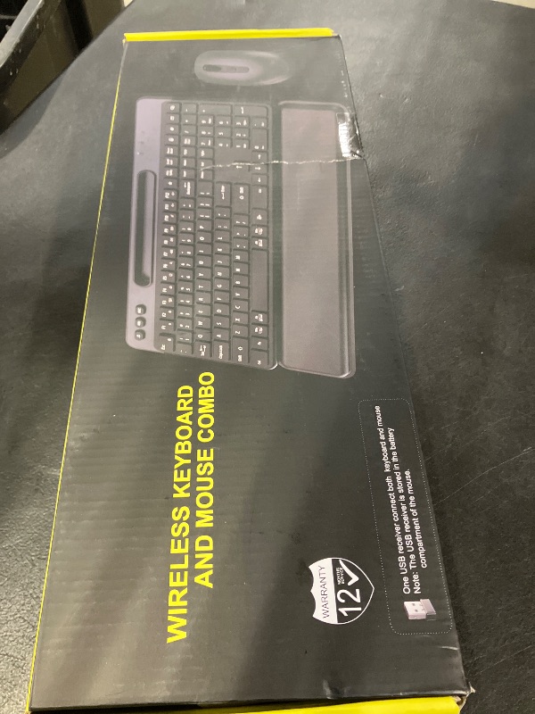 Photo 1 of QUASIO Wireless Keyboard and Mouse Combo, Black
