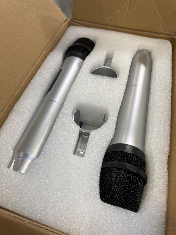 Photo 1 of JOIN&JOY Portable Karaoke Machine w/ 2 Wireless Mics, LED Lights