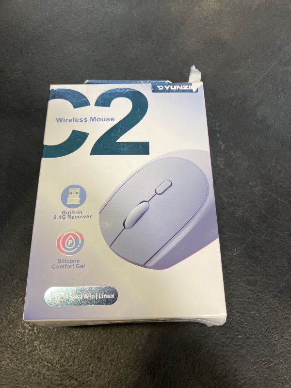 Photo 1 of YUNZII C2 Silicone Wireless Mouse 1600 DPI Optical 2.4GHz (Blue)