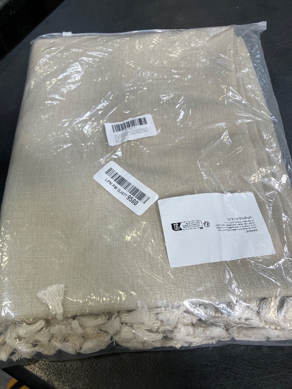 Photo 1 of LSYMJ Polyester Tablecloth Warm Beige 55" x 55"