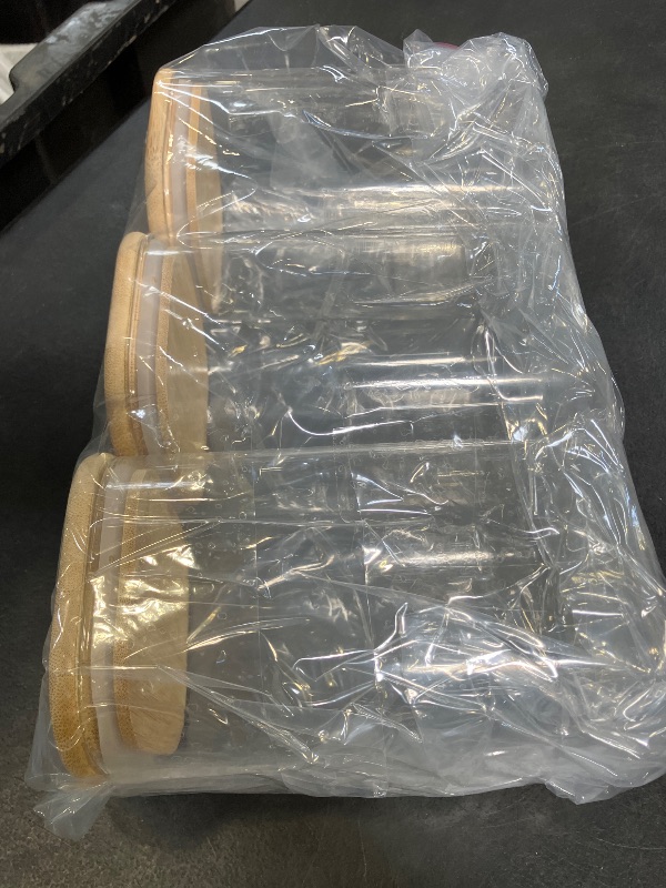 Photo 1 of SENTVEND 37 Oz Glass Jars - 6 Pack Food Storage Containers