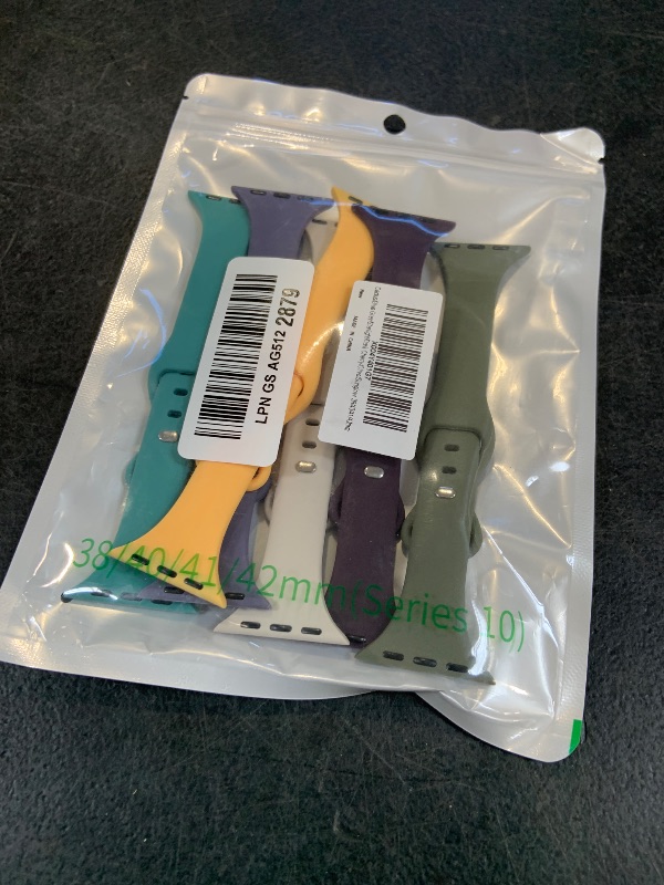Photo 1 of Slimband Silicone Apple Watch Bands - 6 Pack
