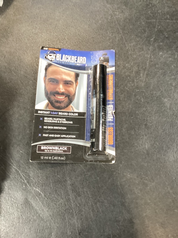 Photo 1 of Blackbeard for Men Instant Beard Color, Brown/Black