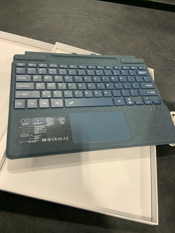Photo 1 of Zoof Surface Pro Keyboard, Blue, 13-inch Detachable Type Cover with Touchpad