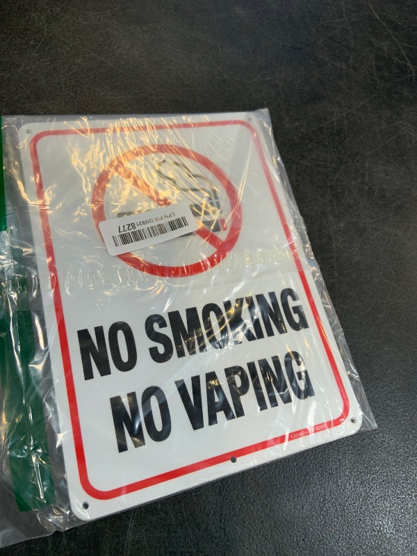 Photo 1 of GicnKeuz No Smoking/Vaping Signs (4-Pack)