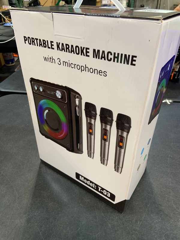 Photo 1 of VOSOCO Karaoke Machine with 3 Microphones