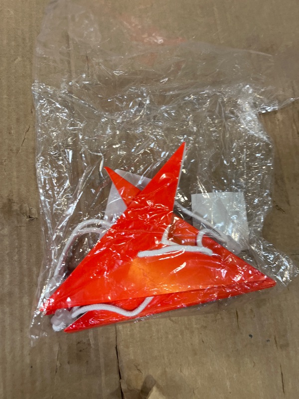 Photo 1 of SUNBEAUTY 9-Pointed Red Paper Star Lanterns (12 Inch, 3 Pcs)
