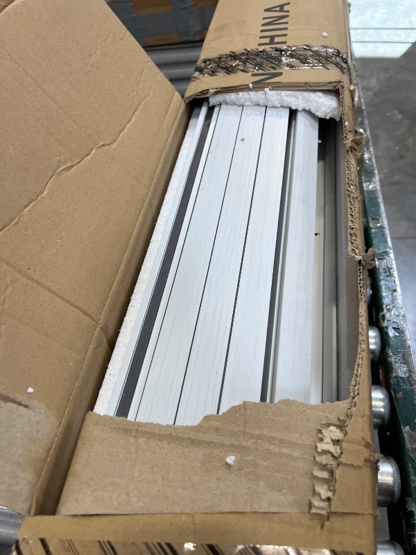 View 2 of DIYHD 60X96in Frosted Glass PVC Folding Accordion Door, Space-Saving