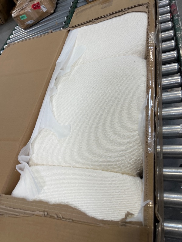 Photo 1 of FAVSH Full Size Cloud Boucle Upholstered Platform Bed Frame w/USB Ports