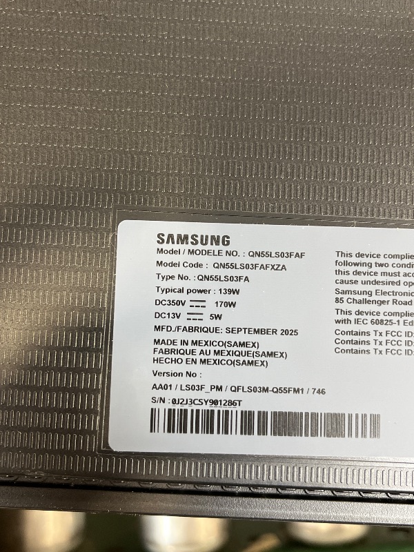 Photo 1 of Samsung 55" The Frame QLED 4K Smart TV (2025)------MINOR USE WORKS PERFECT 