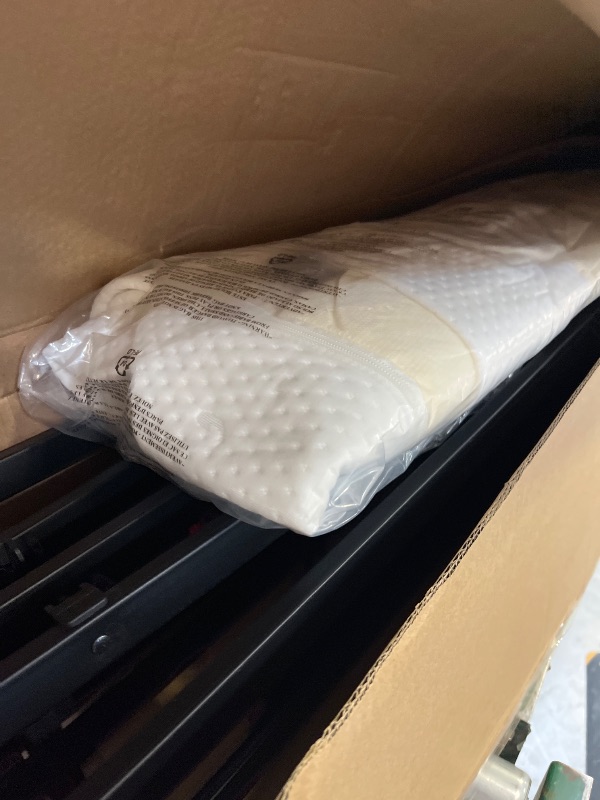 Photo 1 of Amazon Basics Smart Box Spring Bed Base, 9-Inch Height Mattress Foundation, Tool-Free Easy Assembly, Strong Support, Queen, 79"L x 59.5"W x 9"H, White