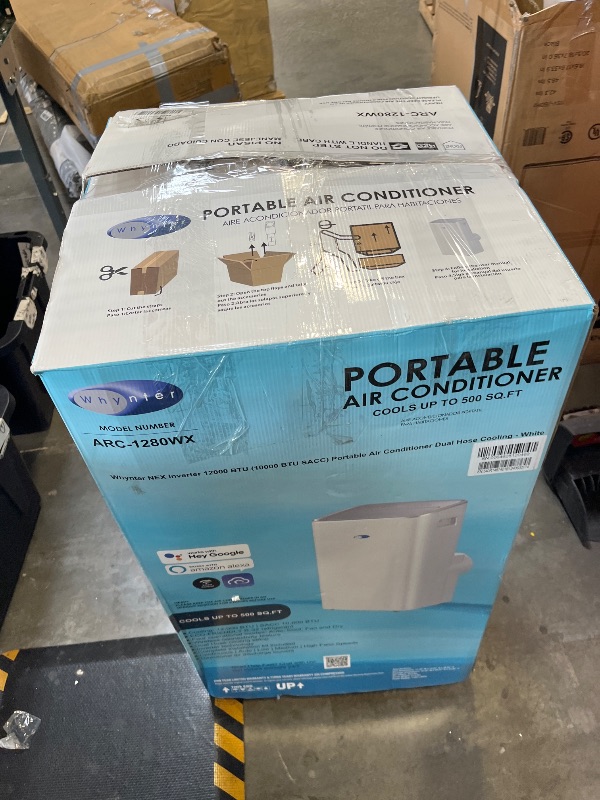 Photo 1 of Whynter Portable Air Conditioner 13000 BTU Dual Hose Smart Wi-Fi ARC-1280WX