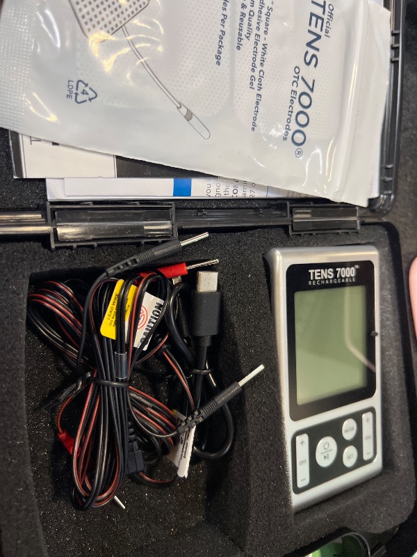Photo 1 of TENS 7000 Rechargeable Elite TENS Unit Muscle Stimulator and Pain Relief Device - Advanced TENS Machine for Effective Back Pain, Nerve Pain and Muscle Pain Relief