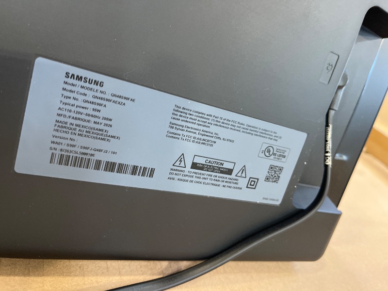 Photo 1 of Samsung 48-Inch Class S90F Smart TV (2025 Model, 48S90F), NQ4 Gen3 Processor, Upscaling Pro, HDR+, Motion Xcelerator 144Hz, Vision, Alexa Built-in, 4K UHD
