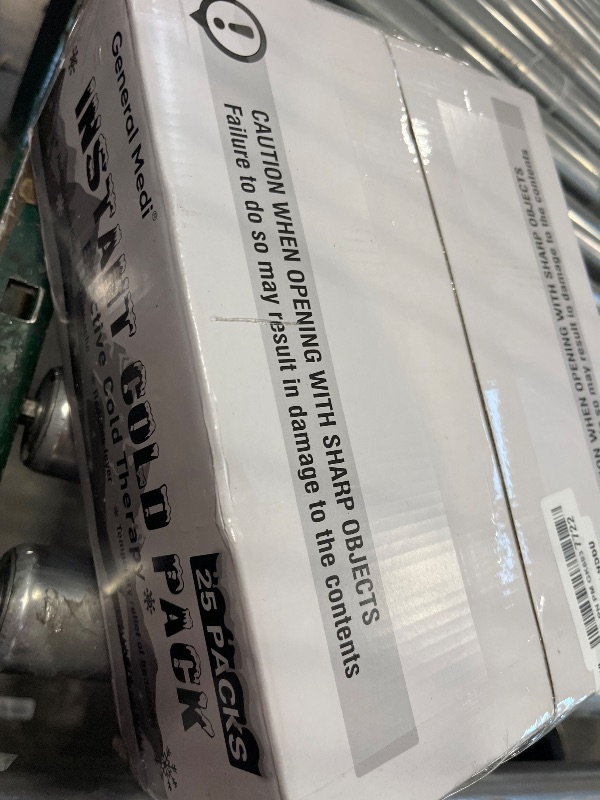 Photo 1 of General Medi Instant Cold Pack (4"x 5.5") – 25 Pack Disposable