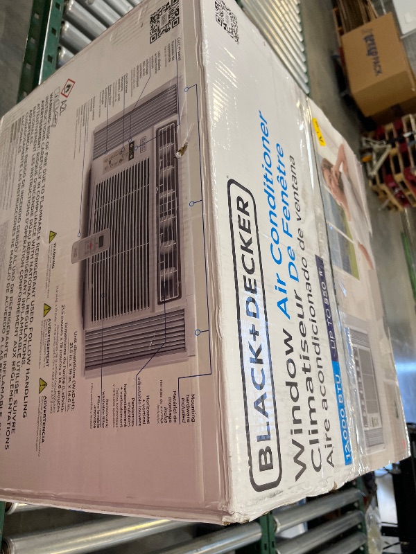 Photo 1 of BLACK+DECKER Window Air Conditioner 12000 BTU, BD12WT6, White