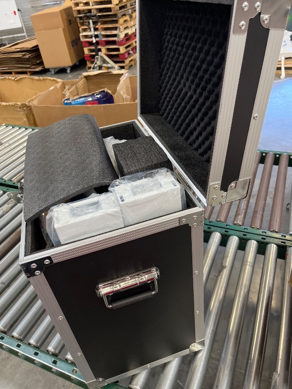 Photo 1 of ROOMEDAL Photo Booth Machine for iPad 10.2" 10.9" 11" 12.9" and Camera,2-in-1 Selfie Station Shell Stand Camera Photobooth,RGB Light Box,RGB Fill Ligh,App Control,Flight Case for Parties
