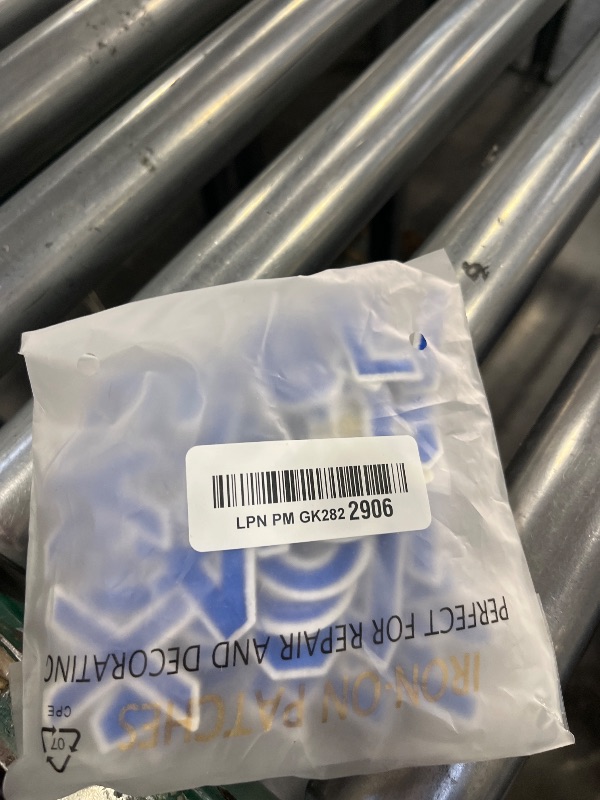 Photo 1 of FR 72 Pcs Blue Iron-On Letters and Numbers Patches