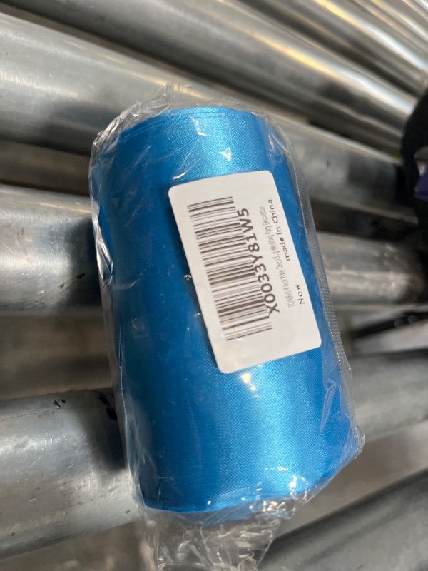 Photo 1 of TONIFUL Turquoise Blue Satin Ribbon - 4 inch x 22yd